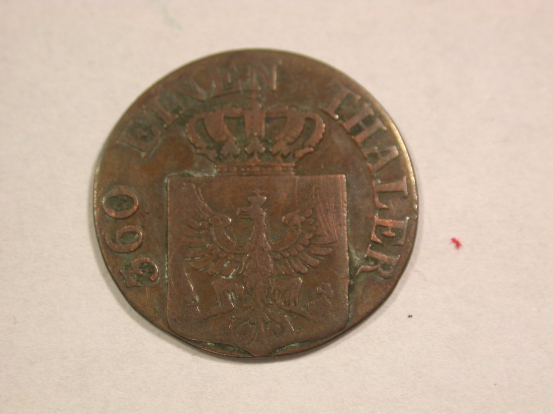  C06 Preussen  1 Pfennig 1842 D in f.ss Originalbilder   