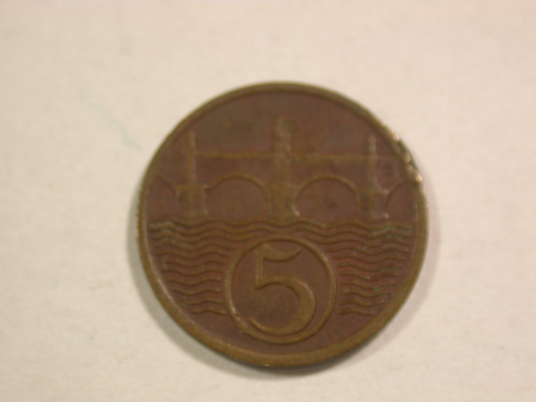 C06 CSSR 5 Heller 1931 in ss/ss+ Originalbilder