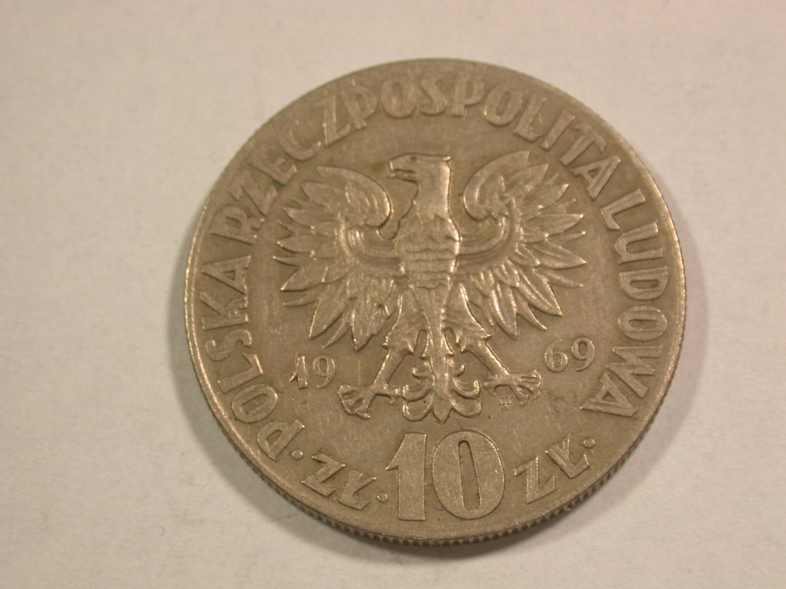  C06 10 Zloty Kopernikus 1969 in ss/ss+   Originalbilder   