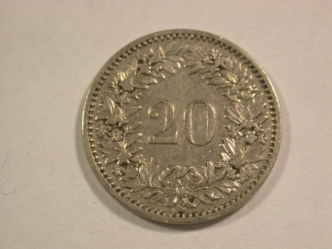  C06 Schweiz 20 Rappen 1912 in ss/ss+  Originalbilder   