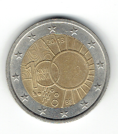  2 Euro Belgien 2013 ( 100 Jahre Meteorologisches Institut)(g1113)   