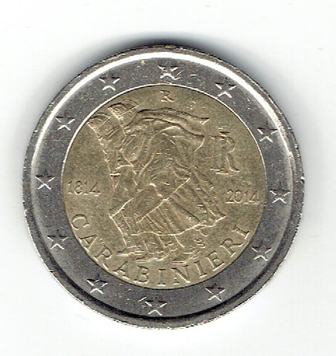  2 Euro Italien 2014(Carabinieri)(g1127)   