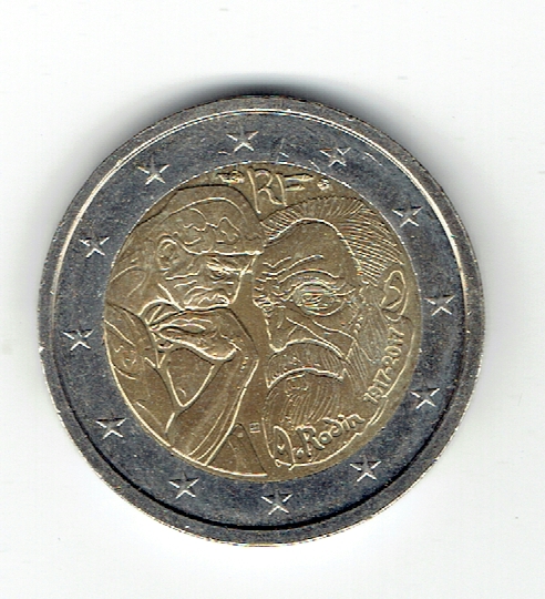  2 Euro Frankreich 2017 (Rodin)(g1129)   