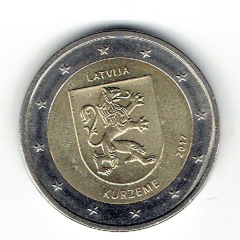  2 Euro Lettland 2017 (Kurzeme)(g1131)   