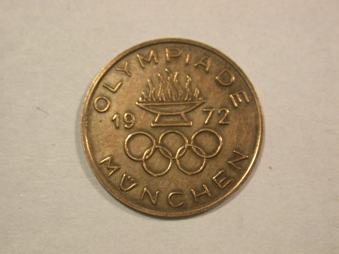  C07 München 1972 Olympiade kleine Medaille  Originalbilder   