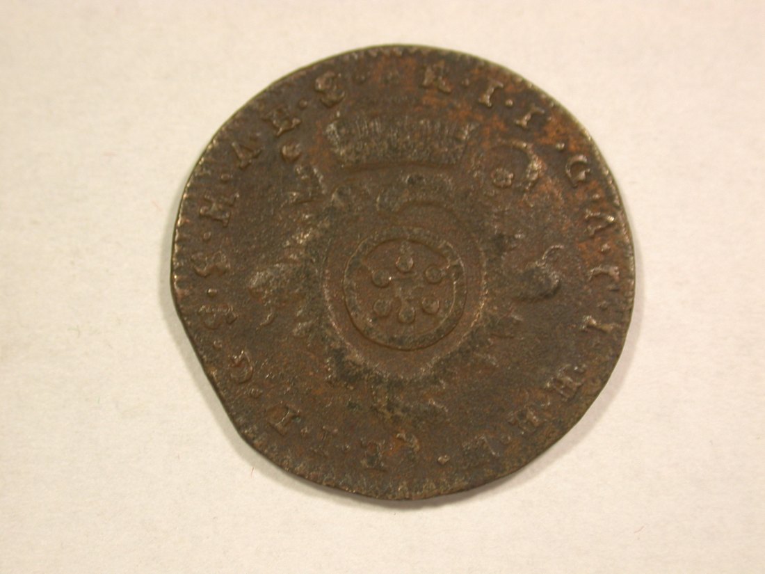  C07 Mainz  1 Pfennig 1769 in s-ss, Zainende  Originalbilder   