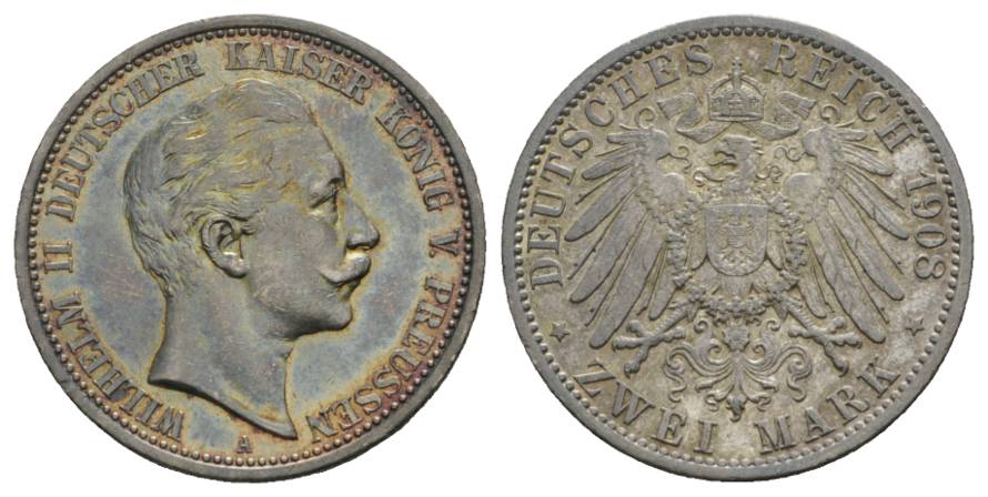  Preußen, 2 Mark 1908   