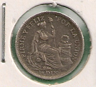  Peru - 1/2 Dino 1913 FG   