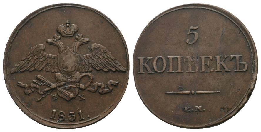  Russland, 2 Kopeken 1831   