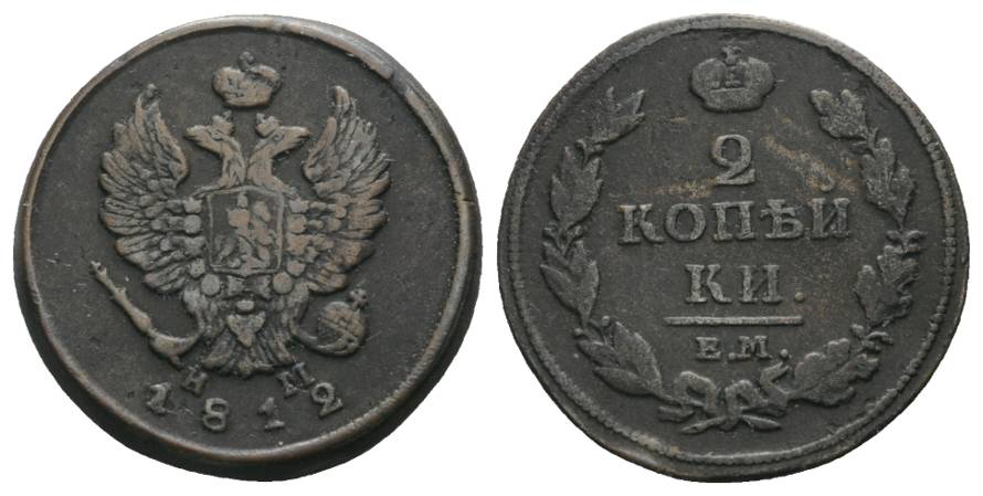  Russland, 2 Kopeken 1812   