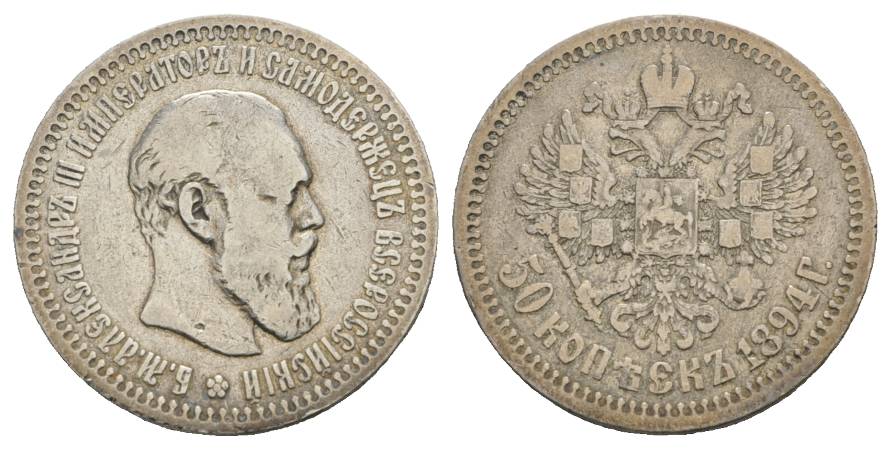  Russland, 50 Kopeken 1894   