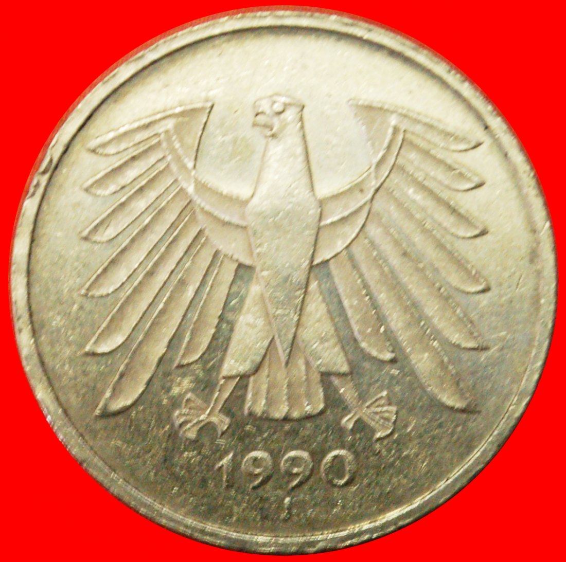  # EAGLE: GERMANY ★ 5 MARKS 1990J! LOW START ★ NO RESERVE!   