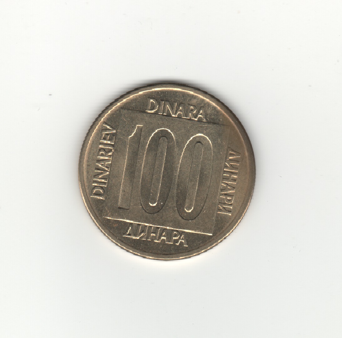  Jugoslawien 100 Dinara 1989   