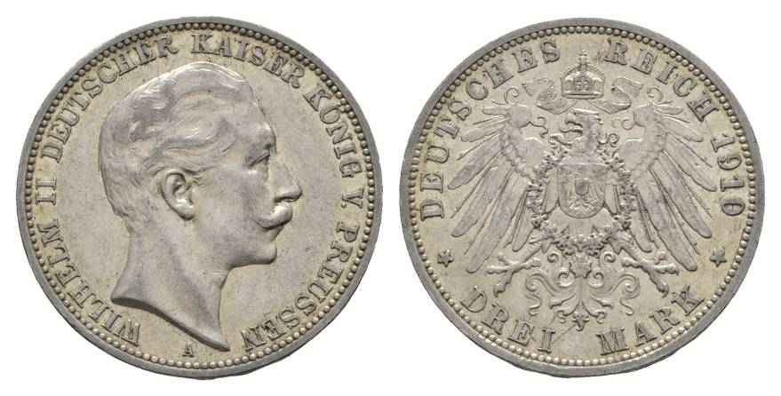  Preußen, 3 Mark 1910   
