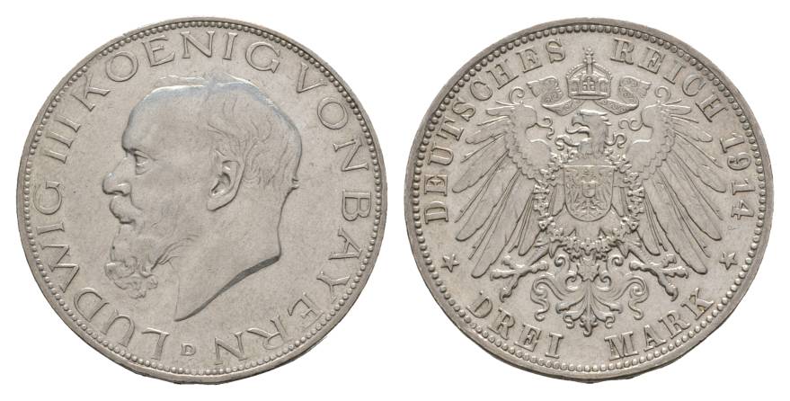  Bayern, 3 Mark 1914   