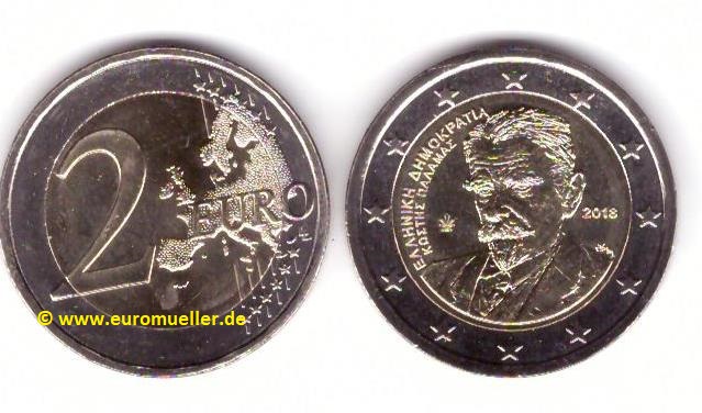 Griechenland 2 Euro Gedenkmünze 2018...Palamas   