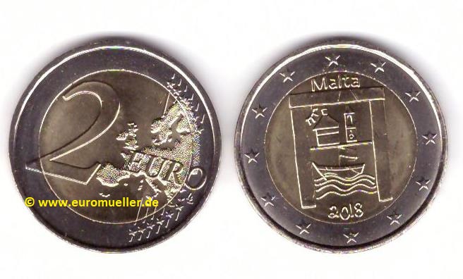 Malta 2 Euro Gedenkmünze 2018...kult. Erbe   