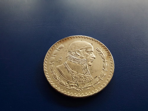  Mexiko - 1 Peso 1965 - Silber   