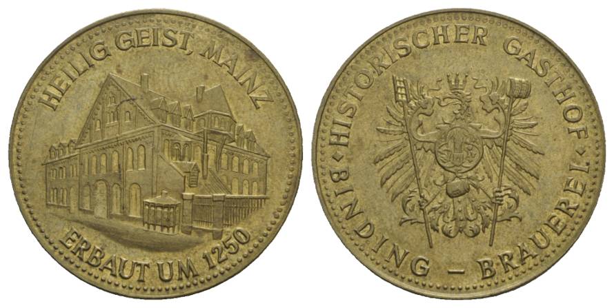  Mainz, Bronzemedaille; Ø 30 mm; 7,74 g   