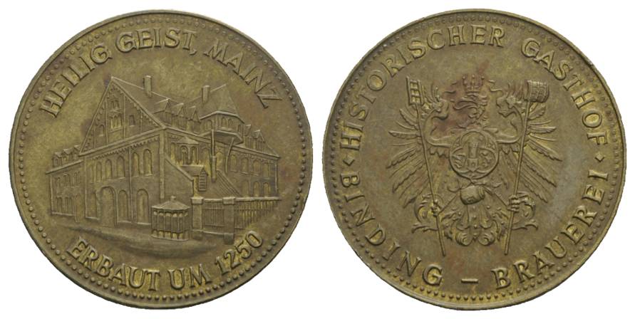  Mainz, Bronzemedaille; Ø 30 mm; 7,83 g   