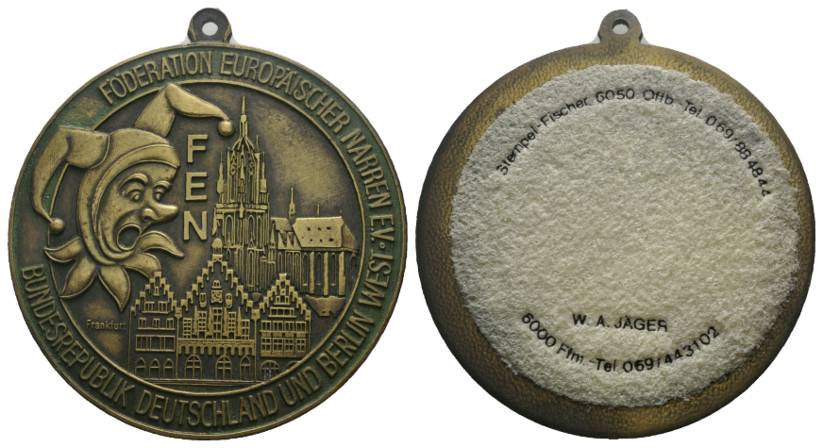  Bronzemedaille o.J.; 76,24 g, Ø 70 mm   