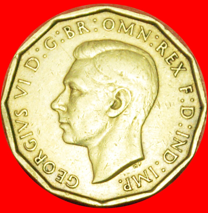  # WARTIME (1939-1945): UNITED KINGDOM ★ 3 PENCE 1941 GEORGE VI (1937-1952)! LOW START ★ NO RESERVE!   