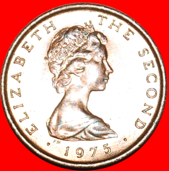  # FLOWER: ISLE OF MAN ★1/2 NEW PENNY 1975PM MINT LUSTER! LOW START ★ NO RESERVE!   
