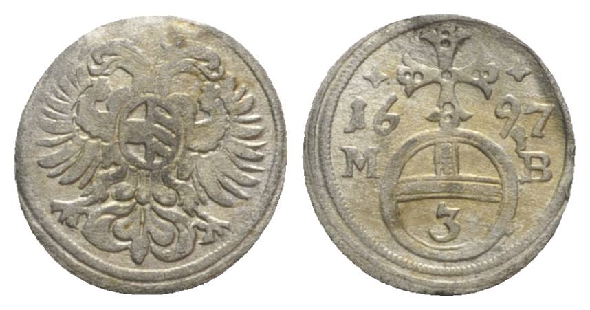  Altdeutschland, Kleinmünze 1697   