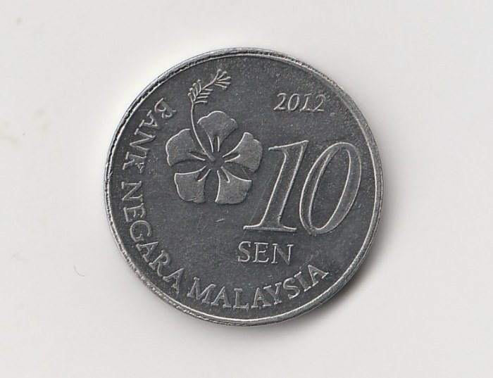  10 Sen Malaysia  2012 (I536)   