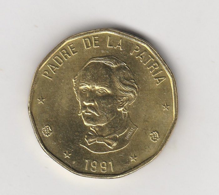  1 Peso Dominikanische Republik 1991 (I540)   