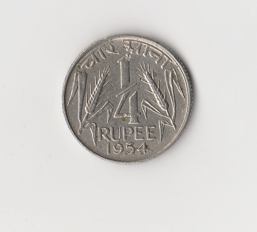  1/4 Rupee Indien 1954 (I559)   