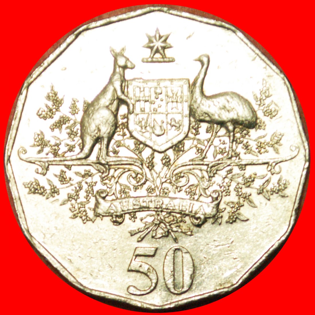 # FÖDERATION 1901: AUSTRALIEN ★ 50 CENTS 2001 DOPPELT STEMPEL! OHNE VORBEHALT!