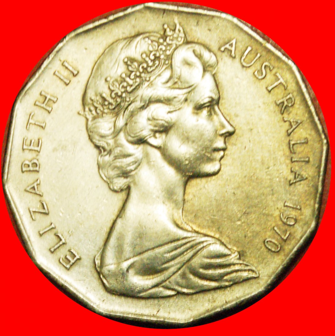  # COOK 1770: AUSTRALIA ★ 50 CENTS 1970 NOT TILTED 7! LOW START ★ NO RESERVE! James Cook (1728-1779)   