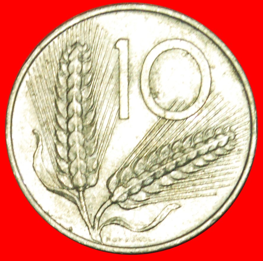  # PFLUG UND ÄHREN (1951-2001): ITALIEN ★ 10 LIRE 1951R! OHNE VORBEHALT!   