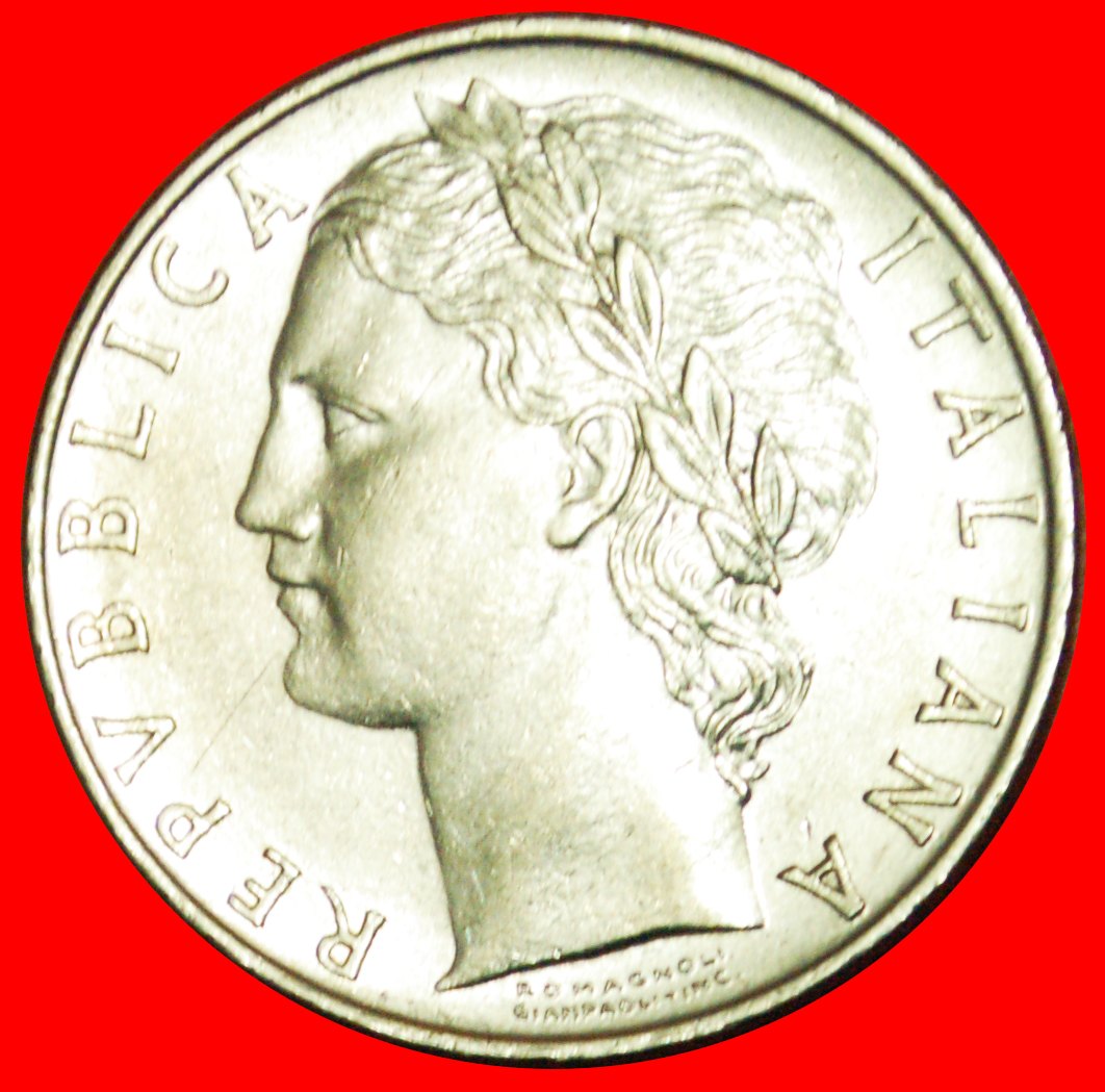  # GÖTTIN MINERVA (1954-1989): ITALIEN ★ 100 LIRE 1974R VZGL STEMPELGLANZ! OHNE VORBEHALT!   