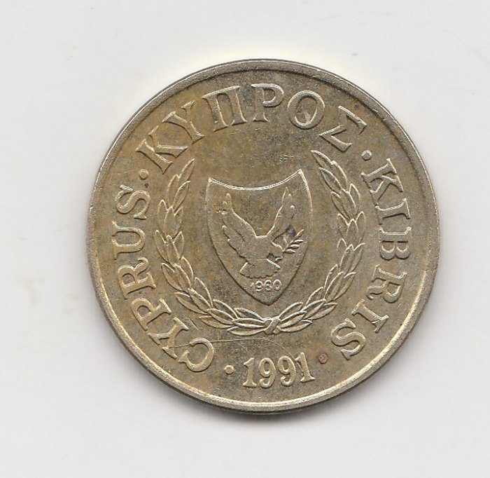  5 Sent Zypern 1991(I580)   