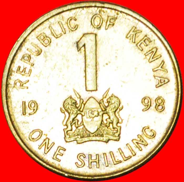 # COCK AND LIONS (1995-1998): KENYA ★ 1 SHILLING 1998! LOW START ★ NO RESERVE!
