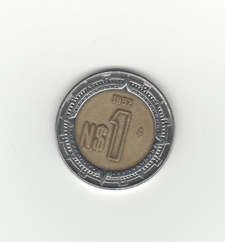  Mexiko 1 Nuevo Peso 1992   