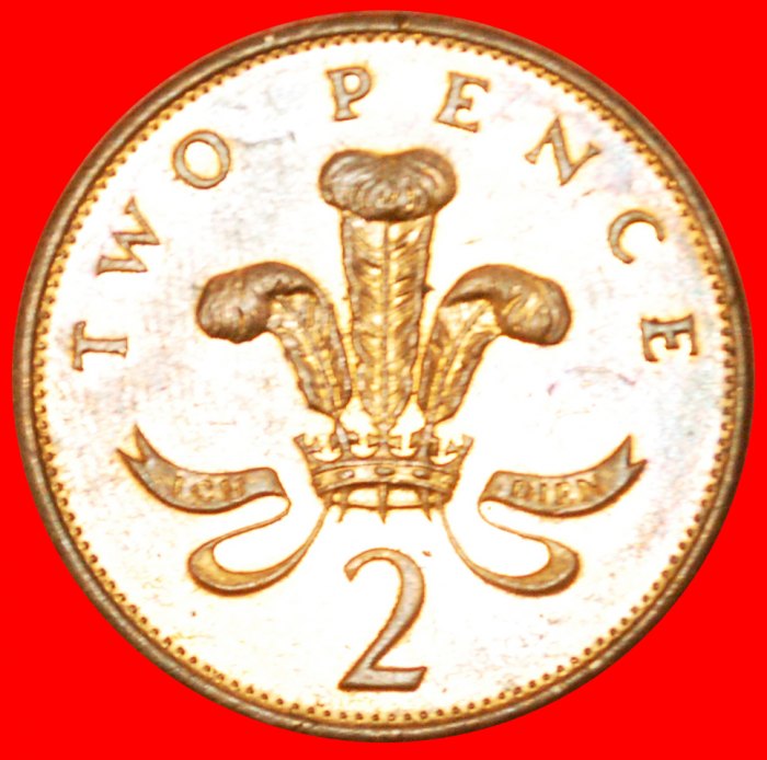  # PRINCE OF WALES (1985-1992): GROSSBRITANNIEN ★ 2 PENCE 1989 VZGL STEMPELGLANZ! OHNE VORBEHALT!   