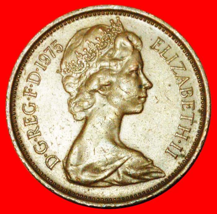 # PRINCE OF WALES (1971-1981): GROSSBRITANNIEN ★ 2 NEW PENCE 1975! OHNE VORBEHALT!