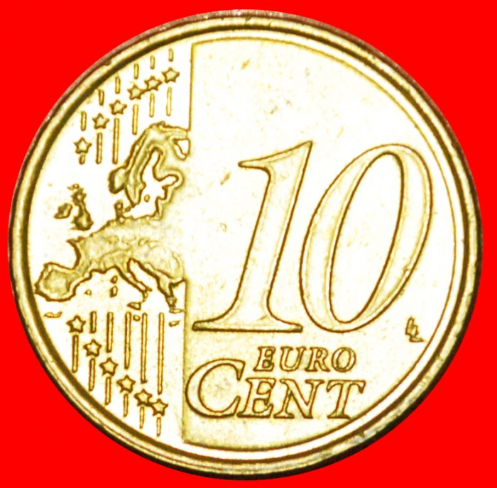  Ⰶ GOOSE QUILL (2007-2009):SPAIN★10 EURO CENTS 2009! LOW START★ NO RESERVE! Juan Carlos I (1975-2014)   