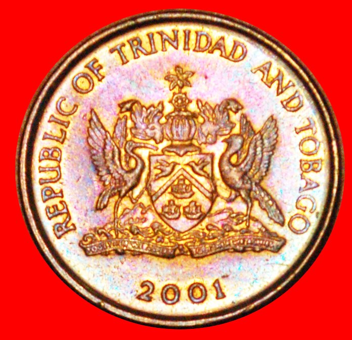  # KOLIBRI (1976-2016): TRINIDAD UND TOBAGO ★ 1 CENT 2001 VZGL STEMPELGLANZ! OHNE VORBEHALT!   