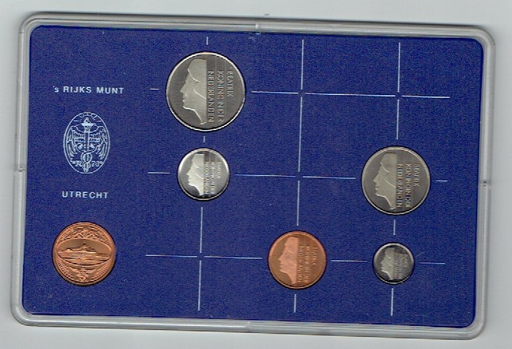  Kursmünzensatz Niederlande 1983 in F.D.C. (k590)   