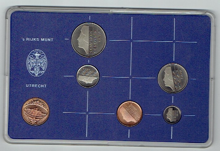  Kursmünzensatz Niederlande 1982 in F.D.C. (k598)   