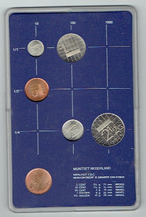  Kursmünzensatz Niederlande 1982 in F.D.C. (k616)   