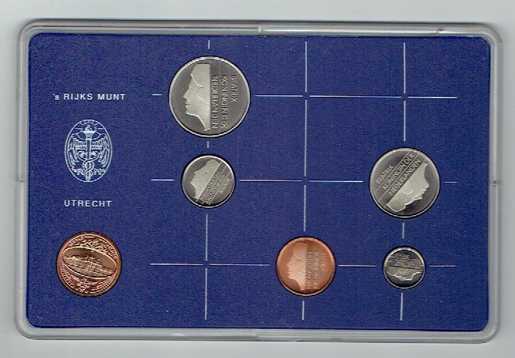Kursmünzensatz Niederlande 1982 in F.D.C. (k618)