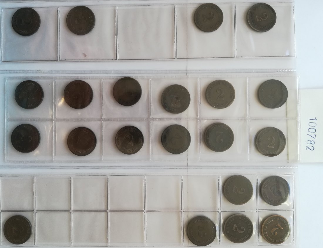  Deutsches Reich, 22 Kleinmünzen   