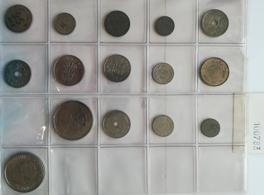  Dänemark, 15 Kleinmünzen   