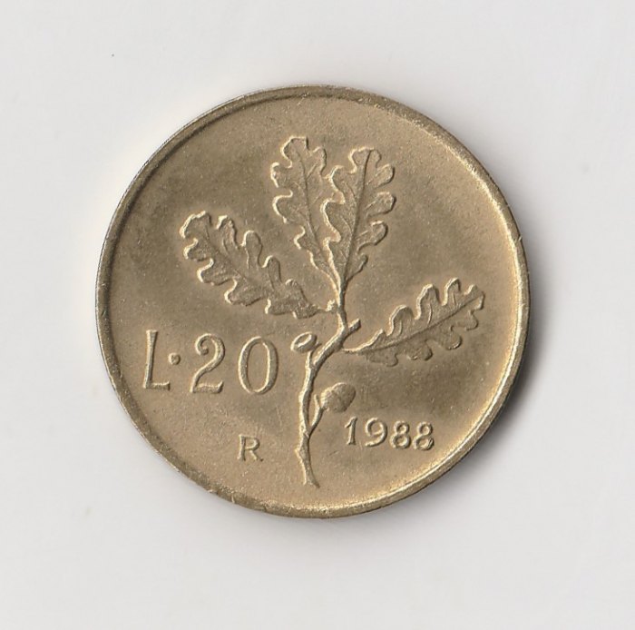  20 Lire Italien 1988  (I674)   