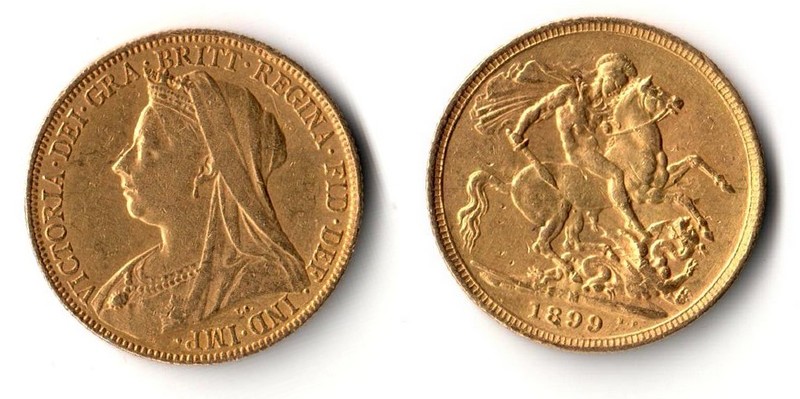 Grossbritannien  Sovereign  1899 M MM-Frankfurt Feingold: 7,32g Victoria 1837-1901  